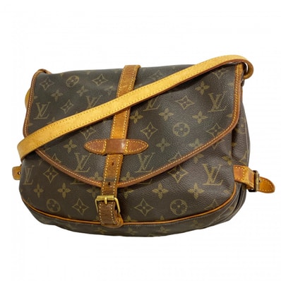 【6dc3850】ルイヴィトン ショルダーバッグ モノグラム ソミュール30 M42256 ブラウン【中古】レディース