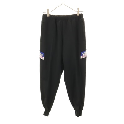adidas アディダス 80s 日本製 ヴィンテージ トレーニング ロングジャージパンツ M ブラック デサント