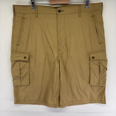 古着 リーバイス Levi's パンツ ハーフパンツ ワンポイントロゴ サイドポケット カーゴ ショーツ 短パン w40 ベージュ系 メンズ