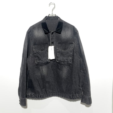 sacai 23SS DENIM PULLOVER JACKET Black