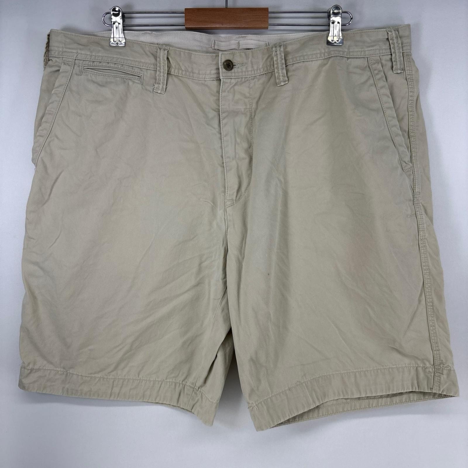 古着 ポロ・ラルフローレン POLO RALPH LAUREN ショートパンツ チノパン 大きいサイズ ロゴ ハーフパンツ w40 ベージュ メンズ