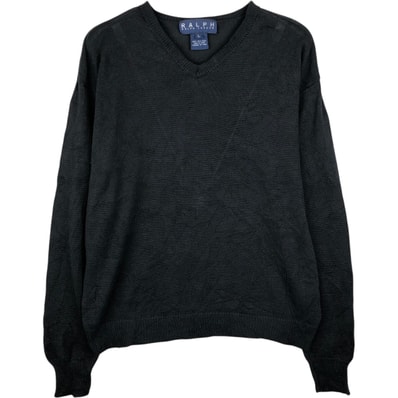 古着 ラルフローレン Ralph Lauren RALPH Vネック シルクニットセーター メンズL相当/eaa645922