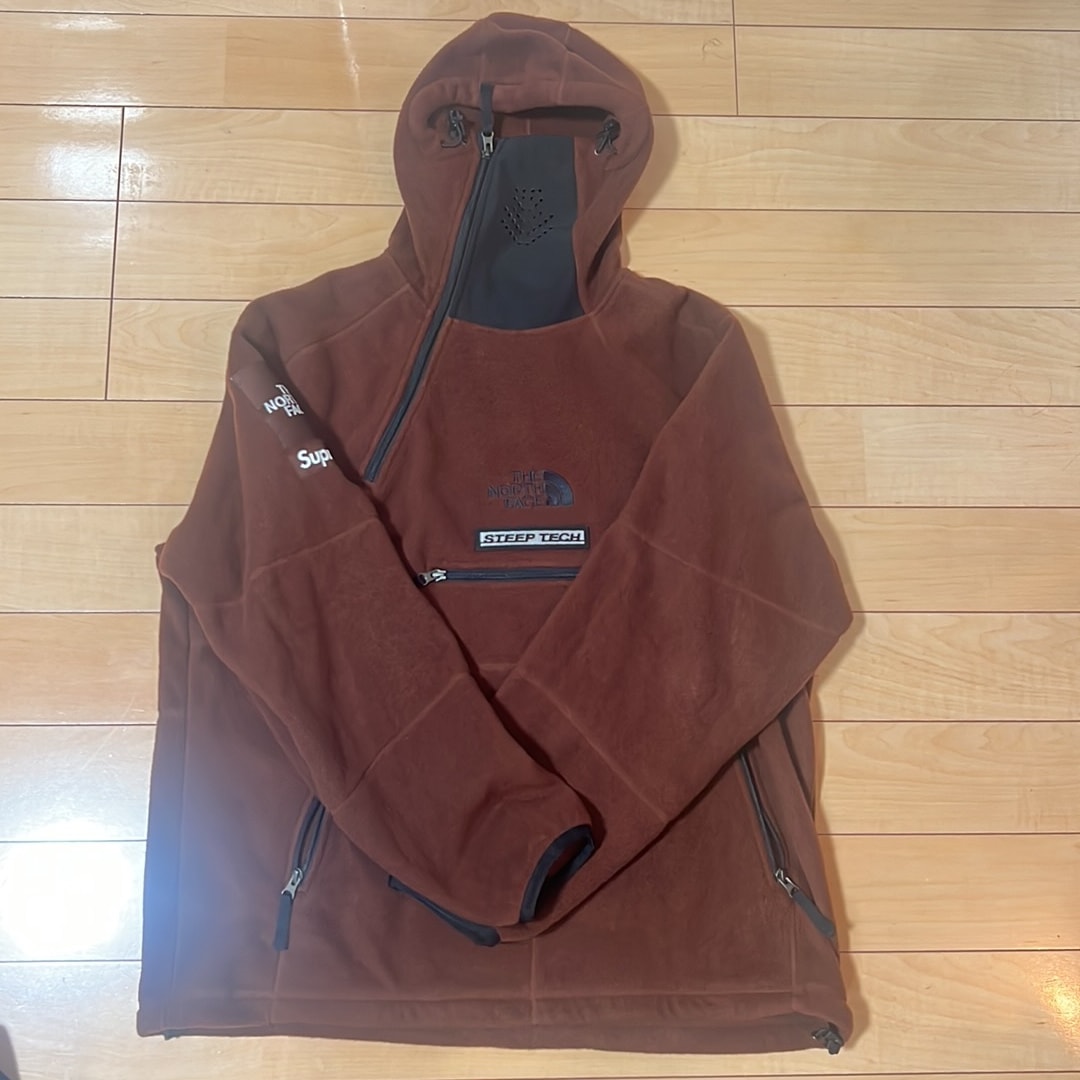 Supreme x The North Face Steep Tech Fleece Pullover "Brown"