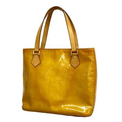 【6dd4922】ルイヴィトン トートバッグ ヴェルニ ヒューストン M91004 ベージュ【中古】レディース