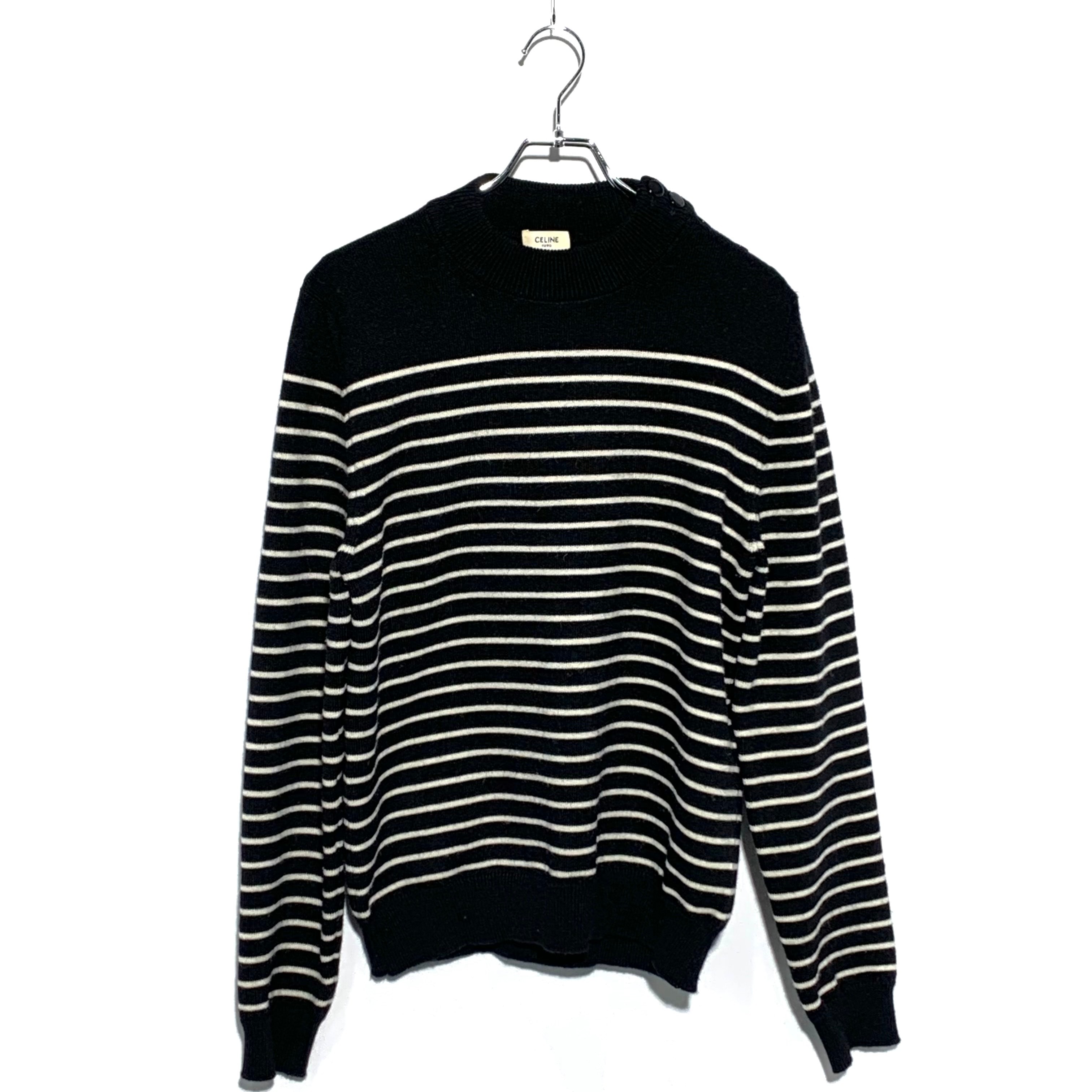 CELINE Wool Marine Knit Sweater "Black/White"