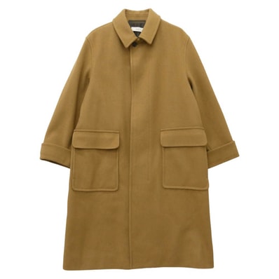 GRAPHPAPER グラフペーパー GM184-10511B Cashmere Long Coat ウール カシミヤ混 ロング コート ベージュ系 2【中古】