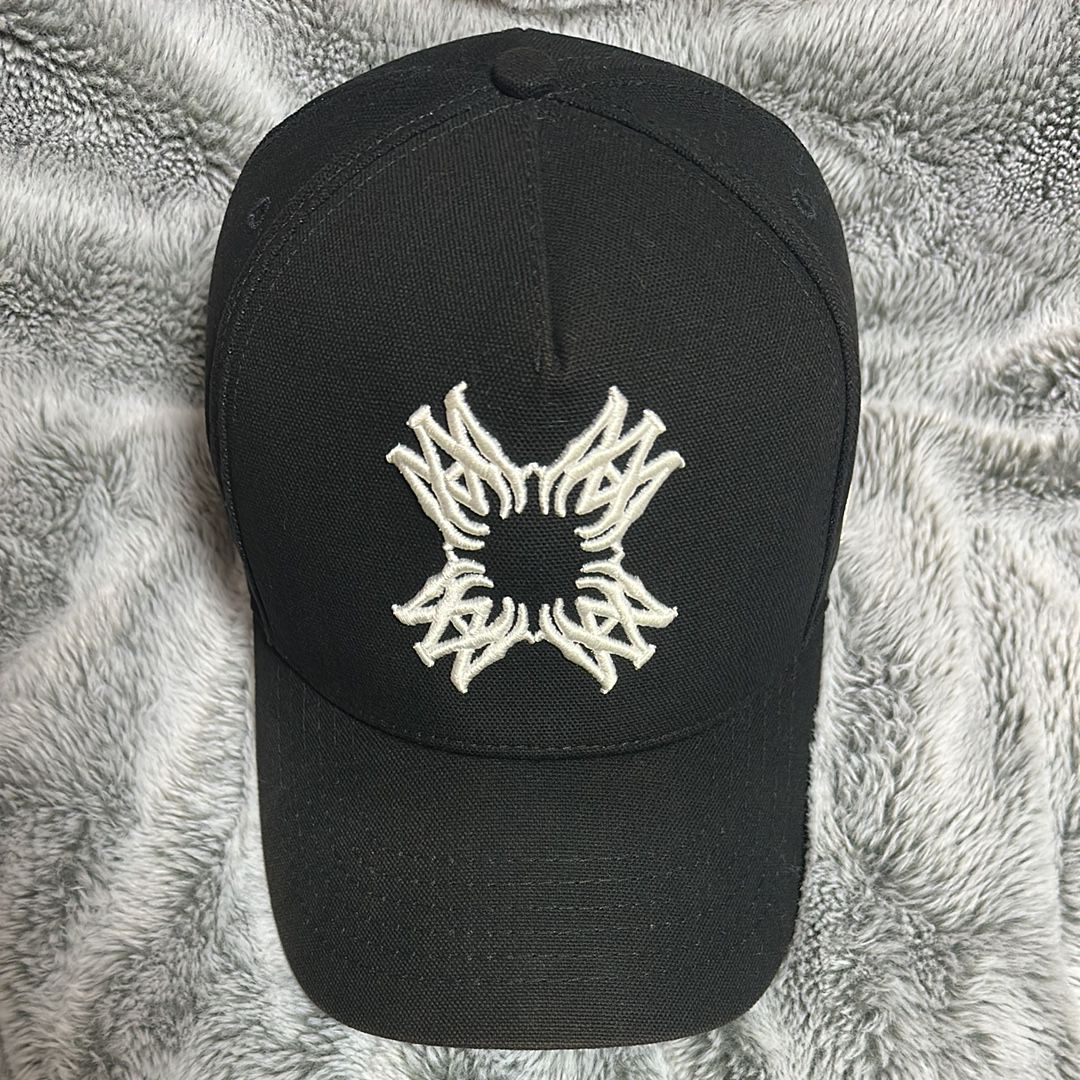AMIRI MA QUAD CANVAS HAT "BLACK"