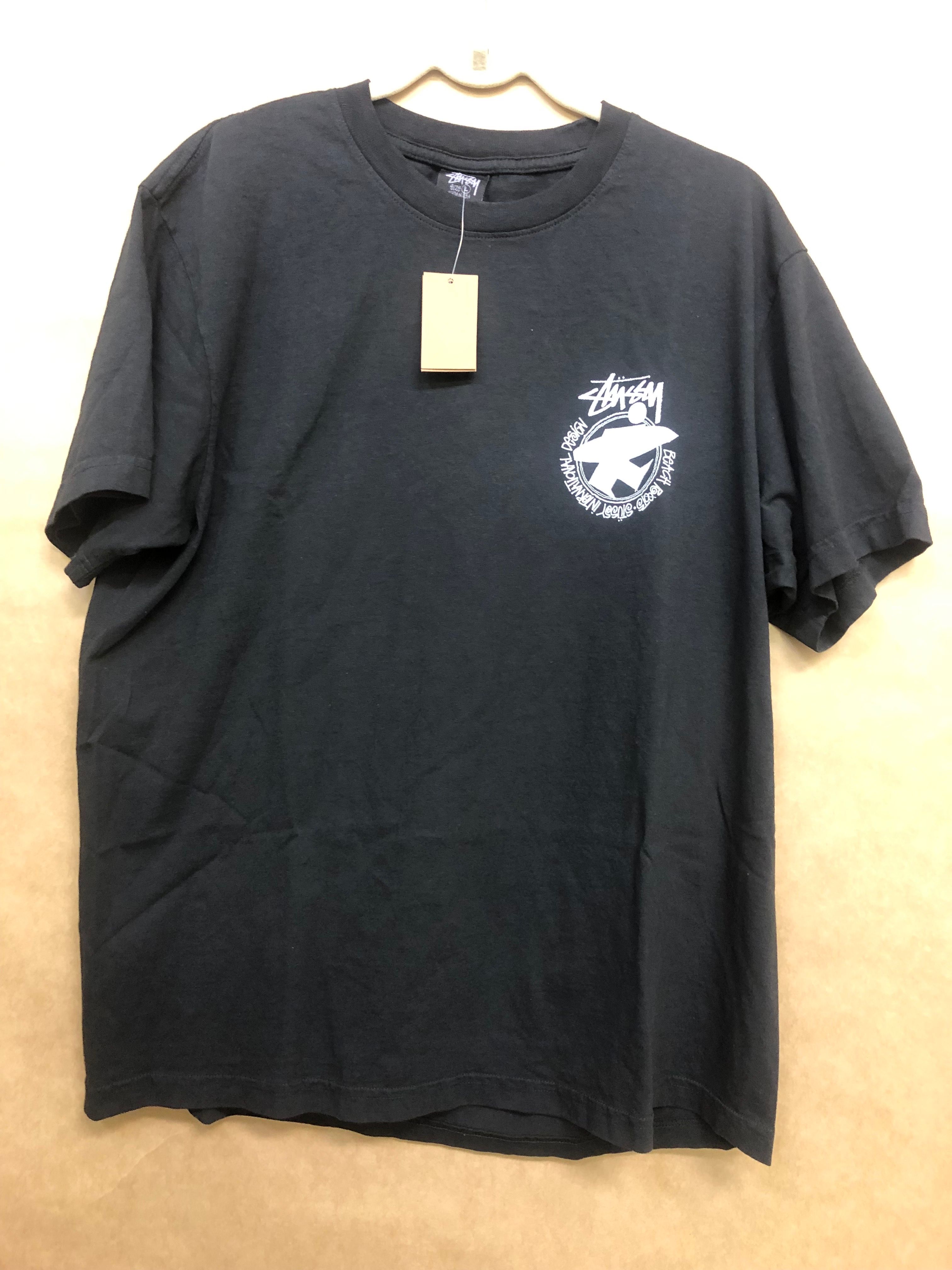 BEACH ROOTS PIG. DYED TEE  黒  L
