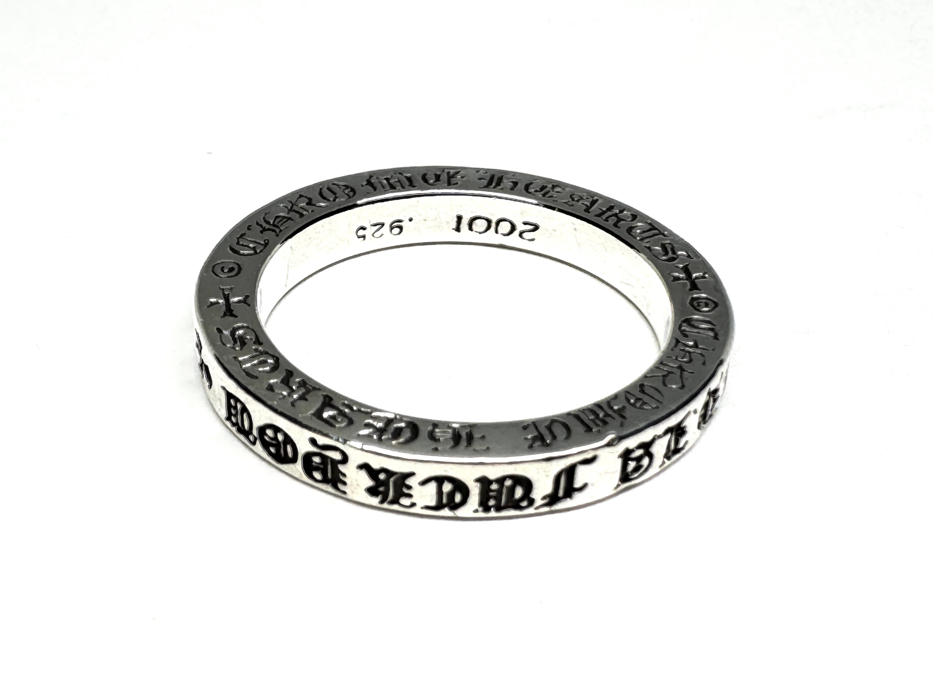 Chrome Hearts 3mm Spacer Ring LA Fuck You "Silver"