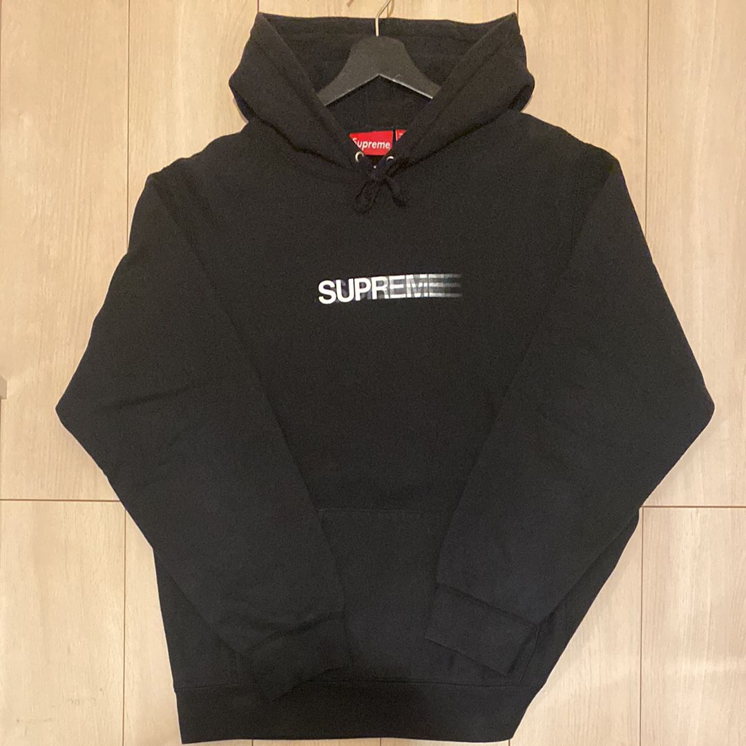 Supreme Motion Logo Hooded Sweatshirt "Black" (20SS)