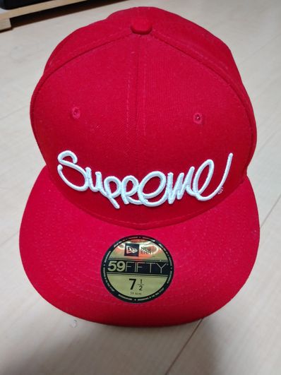 Supreme Handstyle New Era "Red"