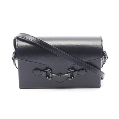 グッチ GUCCI ホースビット1955 ショルダーバッグ バッグ レザー レディース ブラック系 699296 【中古】