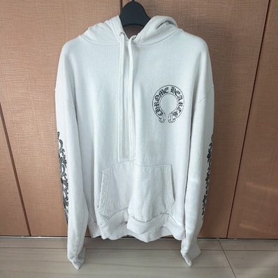 Chrome Hearts Horseshoe Floral Pullover Hoodie "White"