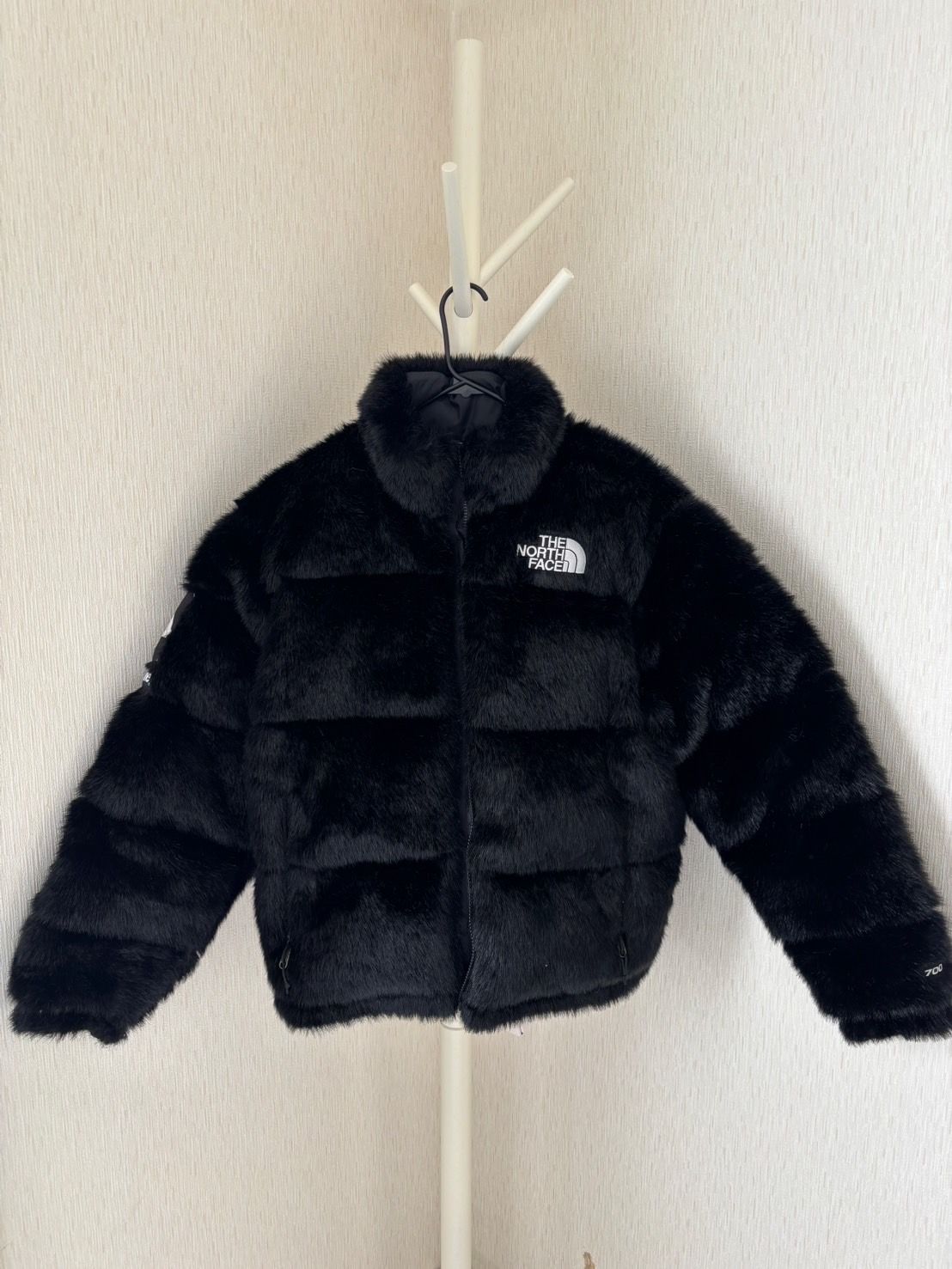 Supreme x The North Face Faux Fur Nuptse Jacket "Black"