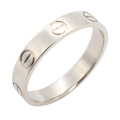 カルティエ CARTIER ミニラブリング リング・指輪 ジュエリー K18WG(ホワイトゴールド) レディース シルバー系 B4085151 【中古】
