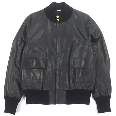 美品 グッチ ライダースジャケット ブラック メンズ 48 621460