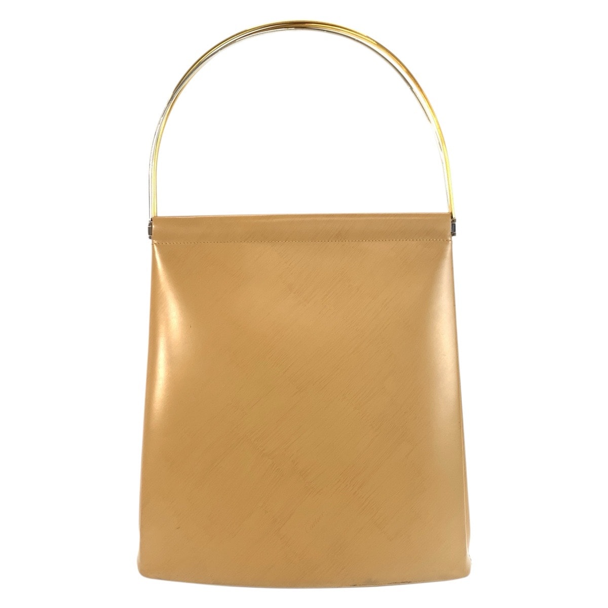 美品 CARTIER カルティエ トリニティ ベージュ レザー ハンドバッグ ショルダーバッグ 602237 【中古】
