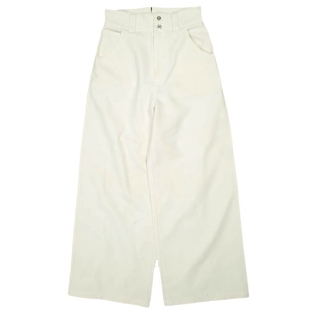 ADAM ET ROPE アダムエロペ 21AW ハイウエストワイドパンツ GAS21150 36 オフホワイト ボトムス g24600