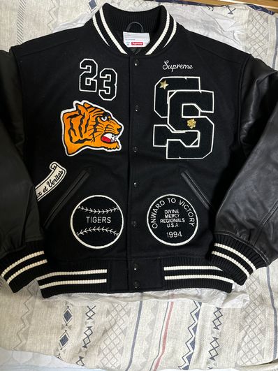 Supreme Tiger Varsity Jacket "Black"