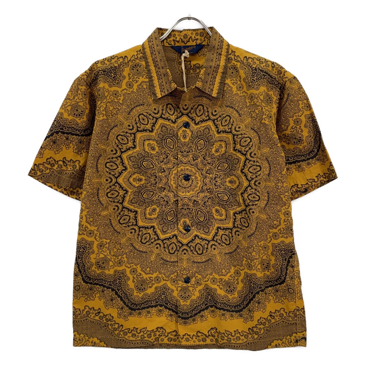 B (目立った傷や汚れなし)】テンダーロイン ﾈｲﾋﾞｰ ﾍﾟｲｽﾞﾘｰ柄 半袖 開襟