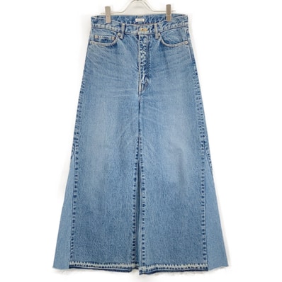 アンスクリア ID-PT08 ブルー ワイドデニム バギーパンツ 38