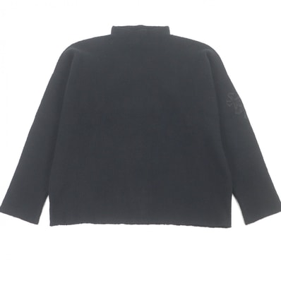 Chrome Hearts Unborn Calf Cross Patch High Neck Cashmere Knit "Black"