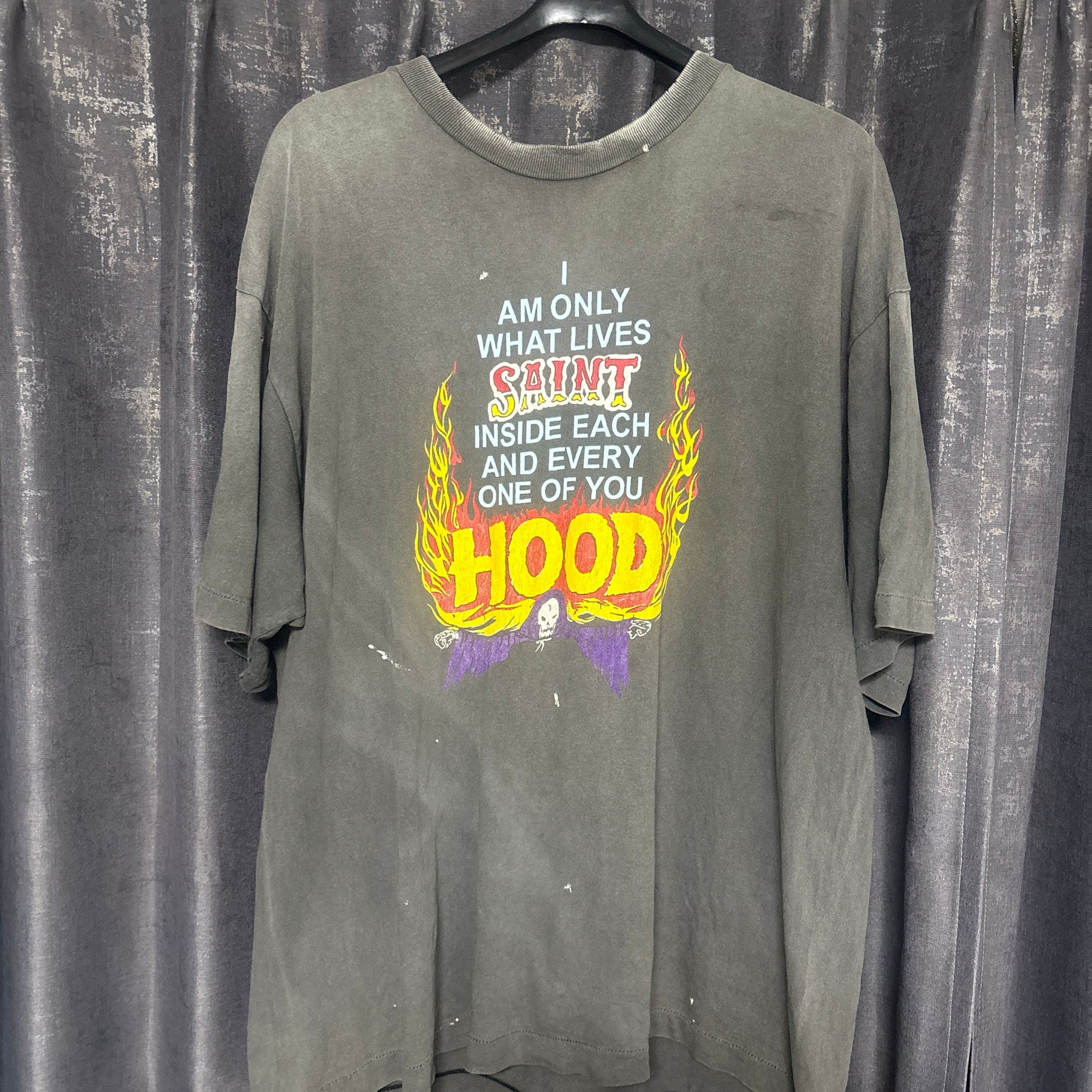 SAINT Mxxxxxx x NEIGHBORHOOD SS Tee STHD.HOOD "Black"