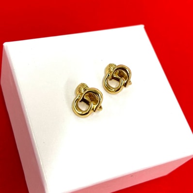 Christian Dior ディオール CD ロゴ モチーフ GP イヤリング ゴールド
52944