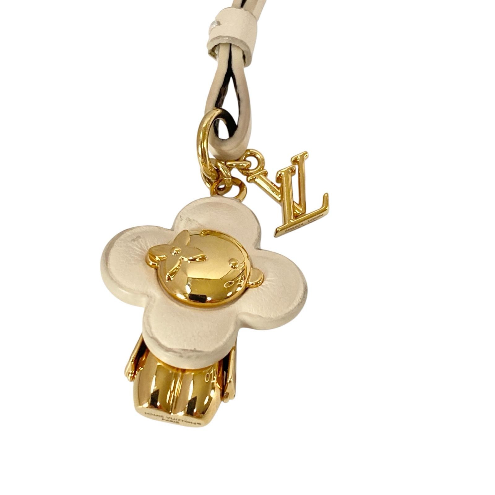 Louis Vuitton Mini Vivienne Bag Charm "Creme"