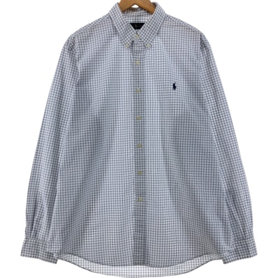 古着 ラルフローレン Ralph Lauren 長袖 ボタンダウンチェックシャツ メンズXL相当/eaa536507