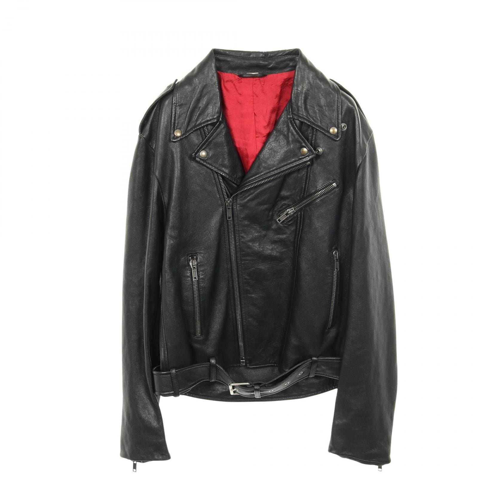 やや傷や汚れあり】グッチ GUCCI 革ジャン 衣料品 アウター レザー