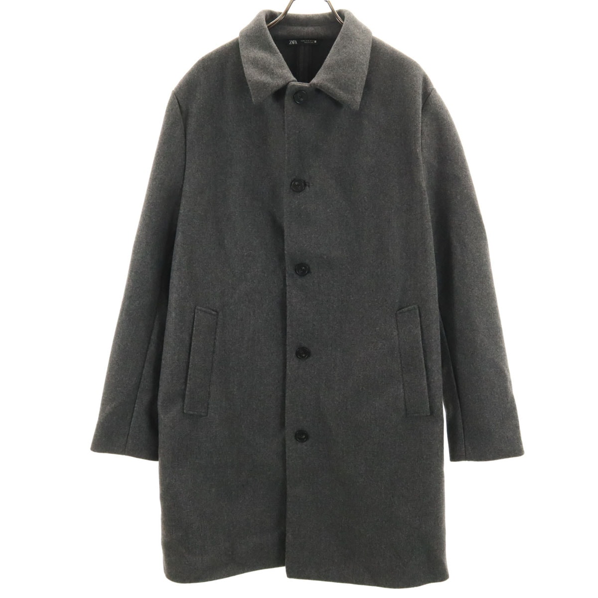 ZARA ザラ ステンカラーコート XL グレー
