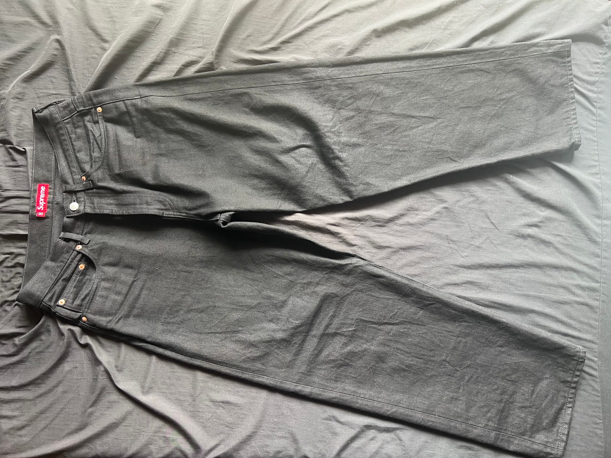 Supreme Baggy Selvedge Jean (26SS) "Rigid Black"