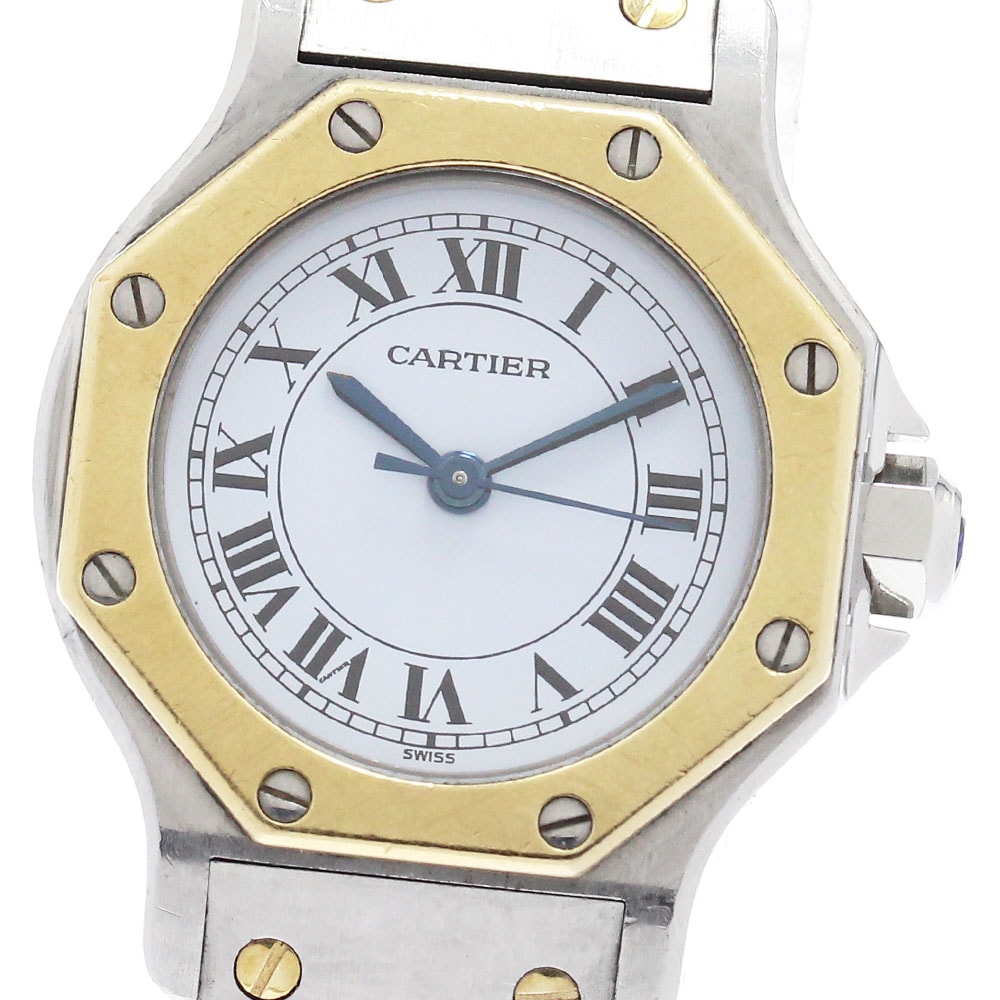 カルティエ サントスオクタゴンSM 自動巻き レディース 【中古】
