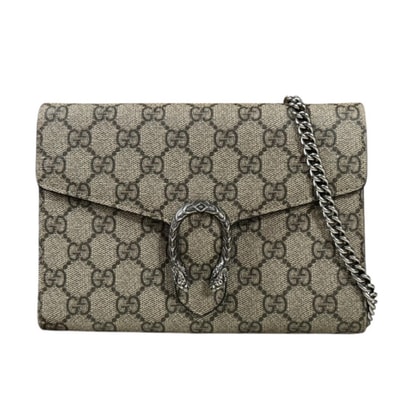 グッチ ディオニュソス ショルダーバッグ GGスプリームキャンバス 401231 ベージュ レディース GUCCI 中古