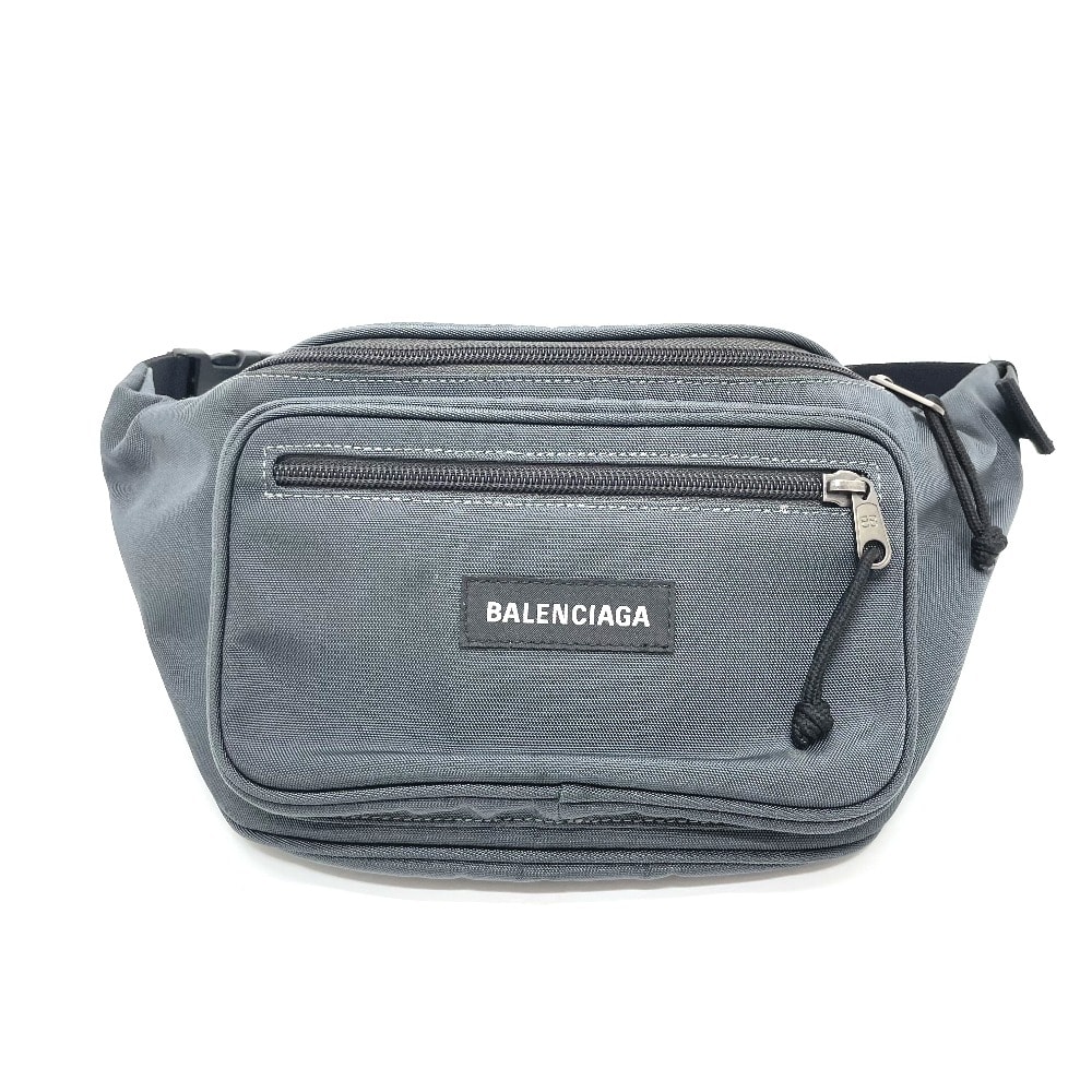 バレンシアガ BALENCIAGA エクスプローラー 482389 ウエストポーチ カバン ベルトバッグ ウエストバッグ ナイロン グレー系