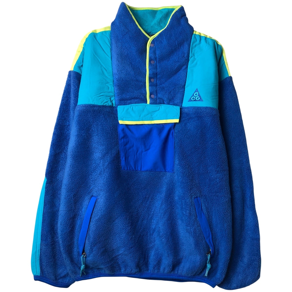 古着 90年代 ナイキ NIKE ACG DEVIL'S TOWER デビルズタワー 切替 ハーフスナップ フリースプルオーバー メンズL相当 ヴィンテージ/eaa610208