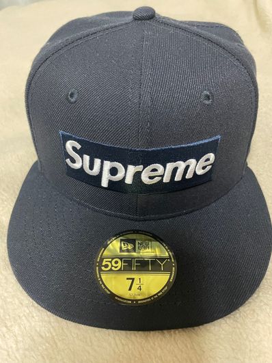 Supreme MLB Teams Box Logo New Era "Navy"