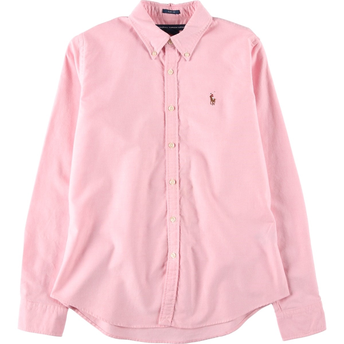 古着 ラルフローレン Ralph Lauren SPORT スポーツ SLIM FIT 長袖 ボタンダウンシャツ レディースL相当/eaa620527