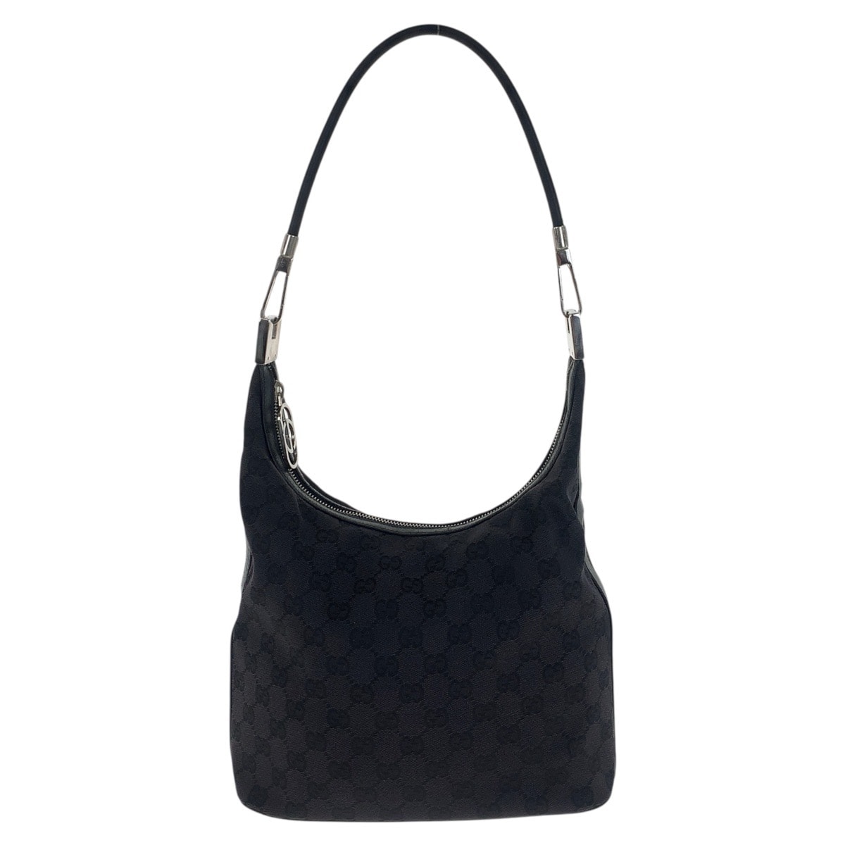 目立った傷や汚れなし】GUCCI グッチ ブラック 黒 シルバー金具 GG