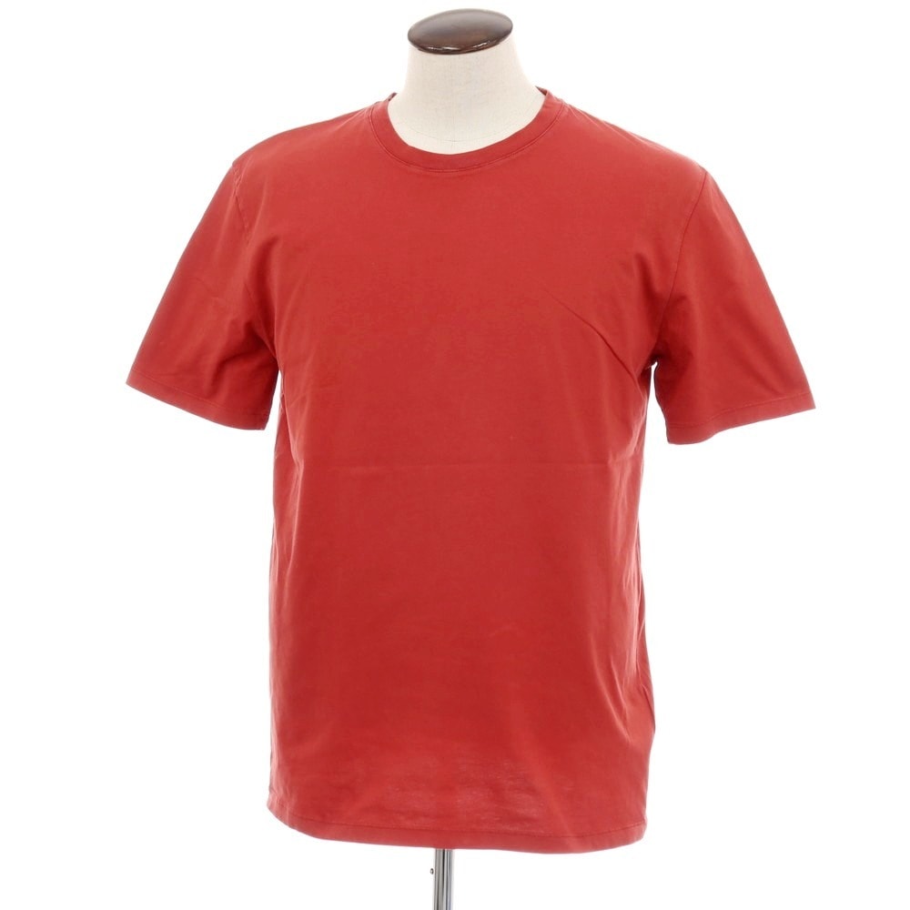 【中古】メゾン マルタン マルジェラ Maison Martin Margiela コットン クルーネック 半袖Tシャツ レッド【サイズ52】【メンズ】