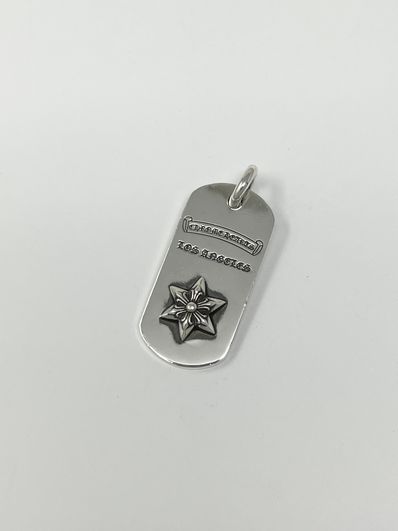 Chrome Hearts Dog Tag S New La Raysdor "Silver"