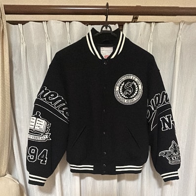 Supreme Veritas Varsity Jacket "Black"