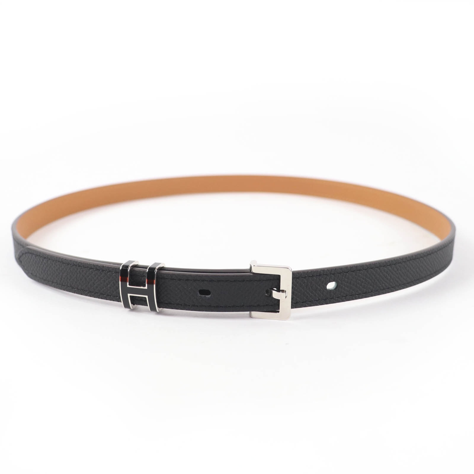 未使用品 エルメス ベルト ポップH 15 ブラック レディース 75