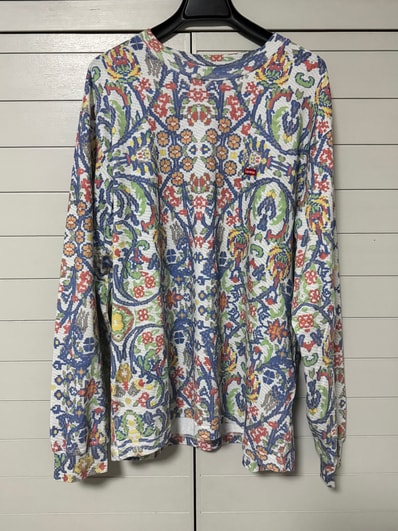 Supreme Small Box L/S Tee "Tapestry"(23SS)