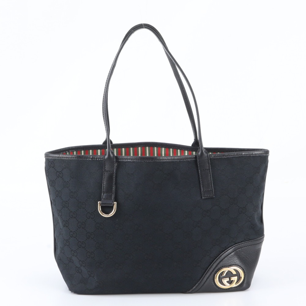 ■美品 グッチ GGキャンバスニューブリット 169946 トート バッグ