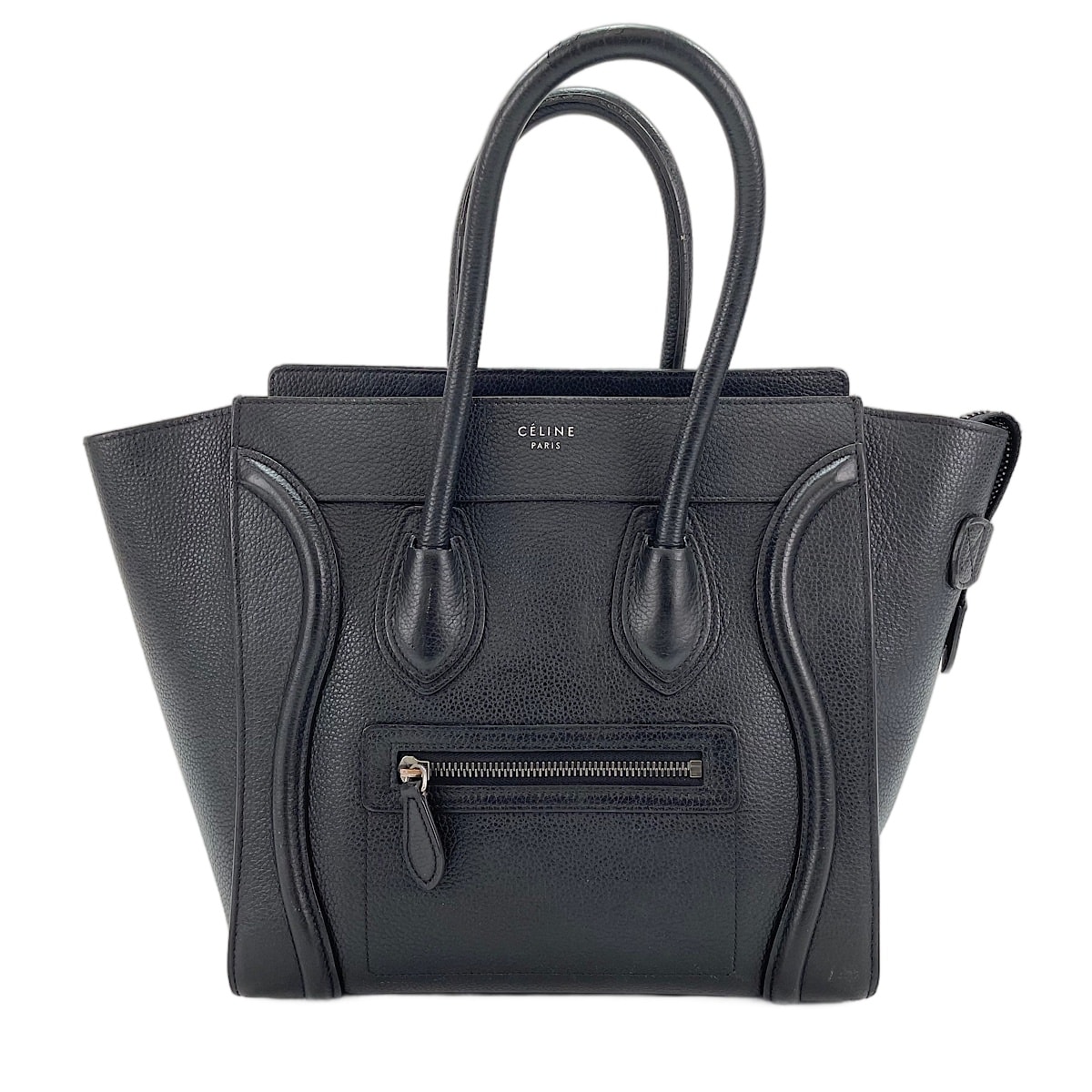 セリーヌ CELINE レザー ラゲージ トートバッグ【中古】
