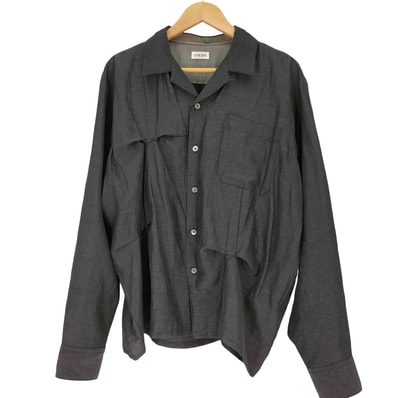26SS HAND STITCH OPEN COLLAR SHIRT ハンド ステッチ オープン カラー シャツ【1143097587029】