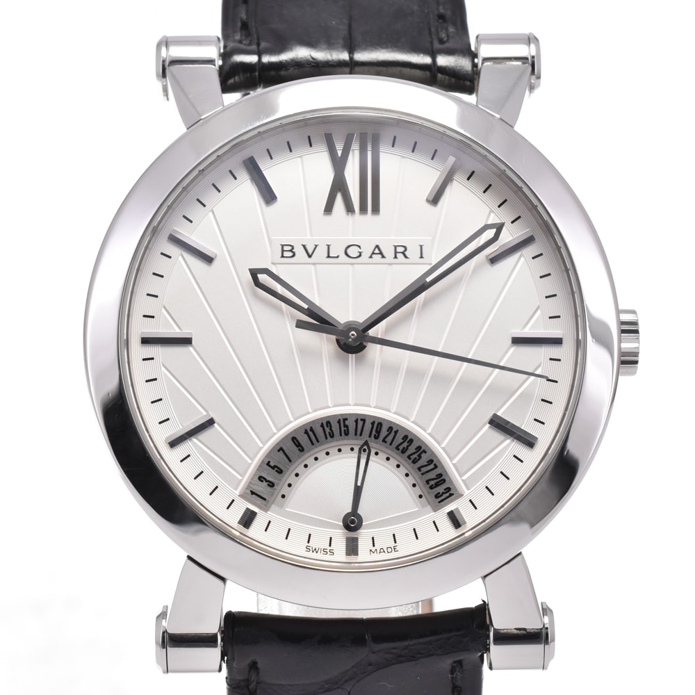 ブルガリ BVLGARI SB42SDR ソティリオ レトログラード 自動巻き メンズ 箱付き H#144872