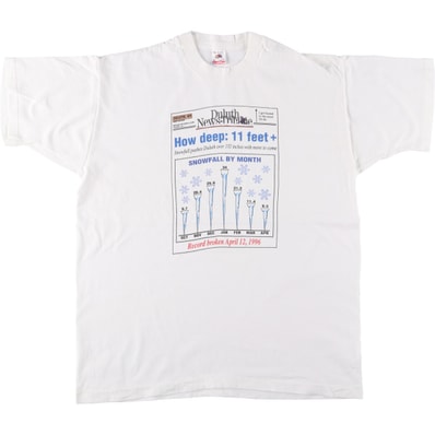 古着 90年代 フルーツオブザルーム FRUIT OF THE LOOM プリントTシャツ USA製 メンズXL相当 ヴィンテージ/eaa563081